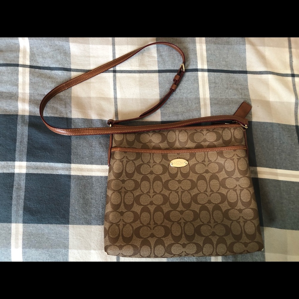 Brown coach crossbody